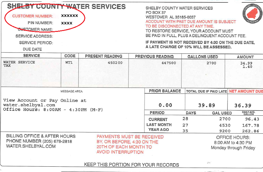 shelby county water bill pay